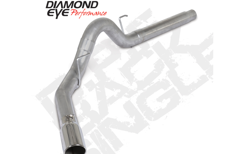 Diamond Eye 18-19 Ford 3.0L Powerstroke F150 - 4in Aluminized DPF Back Exhaust Kit w/ Tip 4512BRA-DE