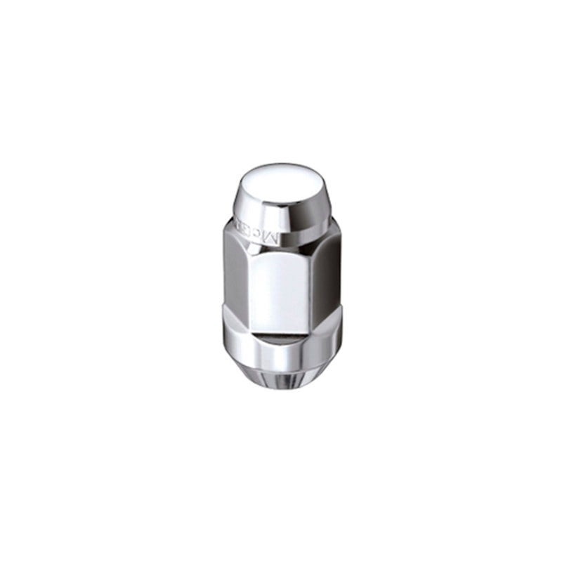 McGard Hex Lug Nut (Cone Seat Bulge Style) M14X1.5 / 22mm Hex / 1.945in. Length (4-Pack) - Chrome