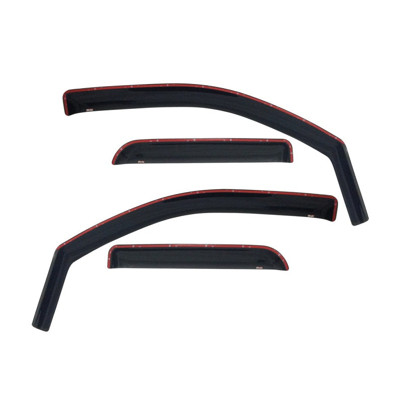 Westin 2002-2008 Dodge Ram Quad Cab (4 DR) Wade In-Channel Wind Deflector 4pc - Smoke