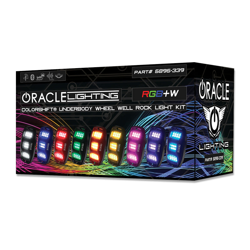 Oracle Underbody  RGB+W Wheel Well Rock Light Kit - 4 PCS - ColorSHIFT SEE WARRANTY