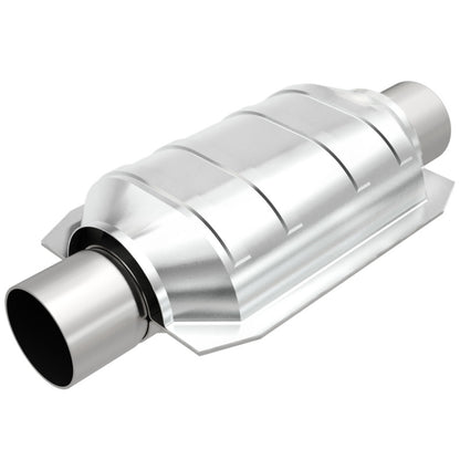 MagnaFlow Univ Cat Conv 2in Inlet/Outlet Center/Center Oval 9in Body L/6.5in Width/13in OA Length