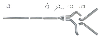 Diamond Eye KIT 4in Catback MFLR RPLCMENT PIPE DUAL AL: 2004.5-2007.5 DODGE CUMMINS 600