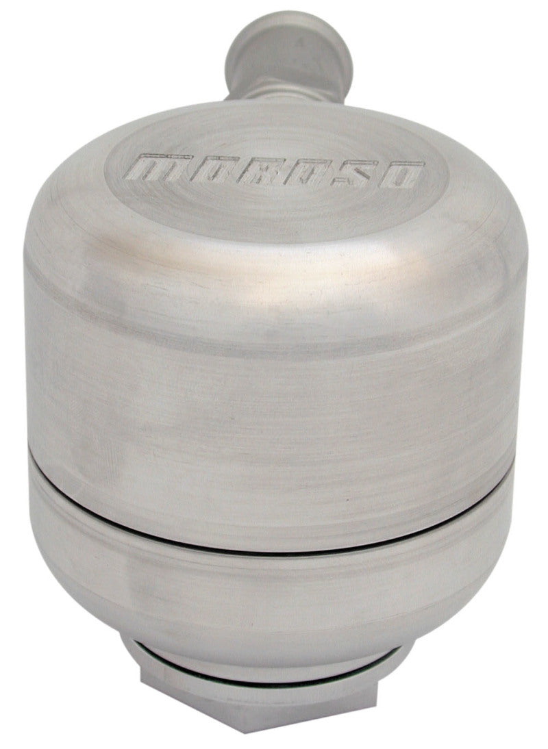 Moroso Positive Locking Breather w/Filter - Billet Aluminum