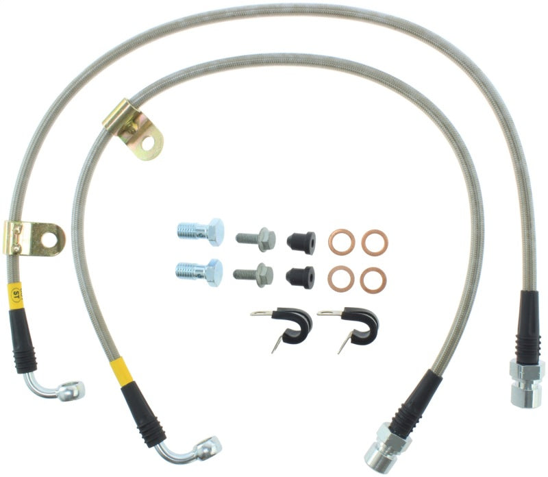 StopTech 05 Chrysler 300C 5.7L V8 w/ Vented Rear Disc Stainless Steel Front Brake Lines