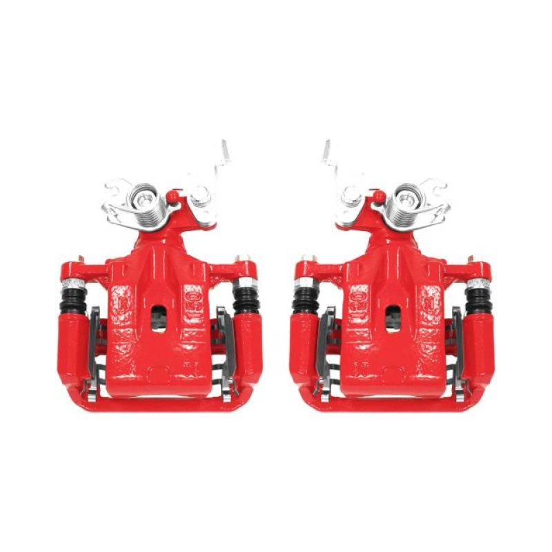 Power Stop 06-12 Ford Fusion Rear Red Calipers w/Brackets - Pair