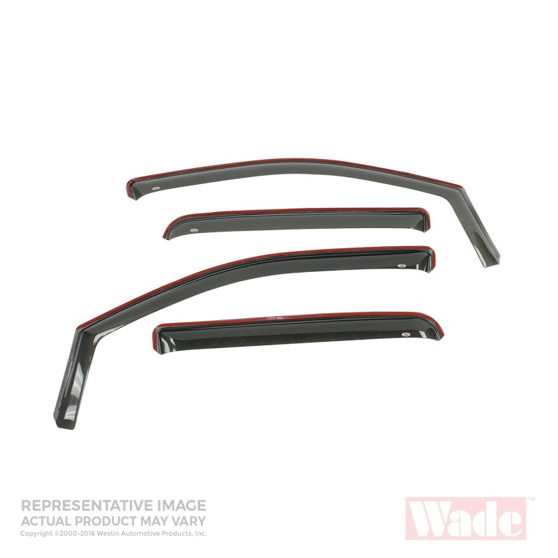 Westin 2002-2006 Toyota Camry Wade In-Channel Wind Deflector 4pc - Smoke