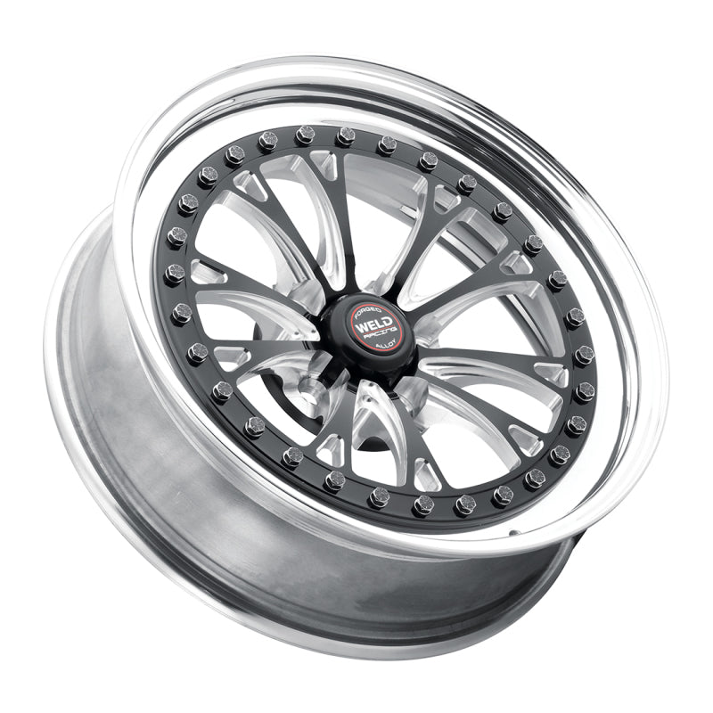 Weld Vitesse 17x10 / 5x4.5mm BP / 8in. BS Low Pad Black Wheel - Polished Non-Beadlock