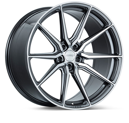 Vossen HF-3 24x10 / 5x150 / ET32 / Deep Face / 110.1 - Gloss Graphite Polished Wheel