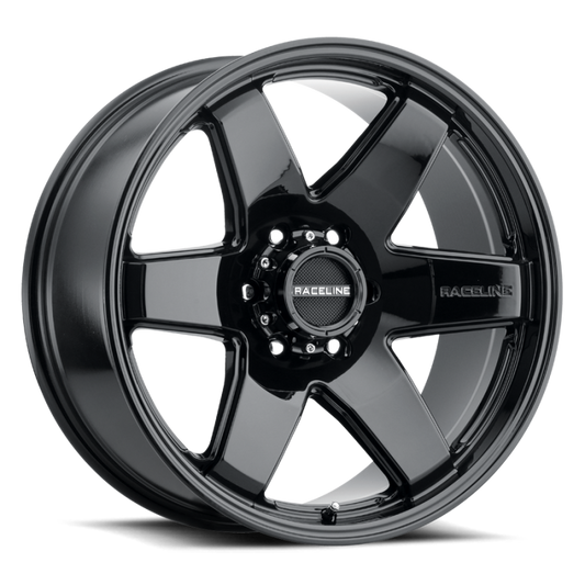 Raceline 942B Addict 17x9in / 5x114.3 BP / 0mm Offset / 78.1mm Bore - Gloss Black Wheel