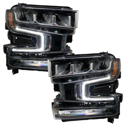 Oracle 19-21 Chevy Silverado 1500 RGB+W Headlight DRL Kit - ColorSHIFT w/ BC1 Controller
