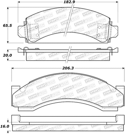 StopTech Street Brake Pads - Rear