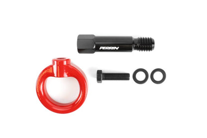 Perrin 2020 Toyota Supra Tow Hook Kit (Rear) - Red