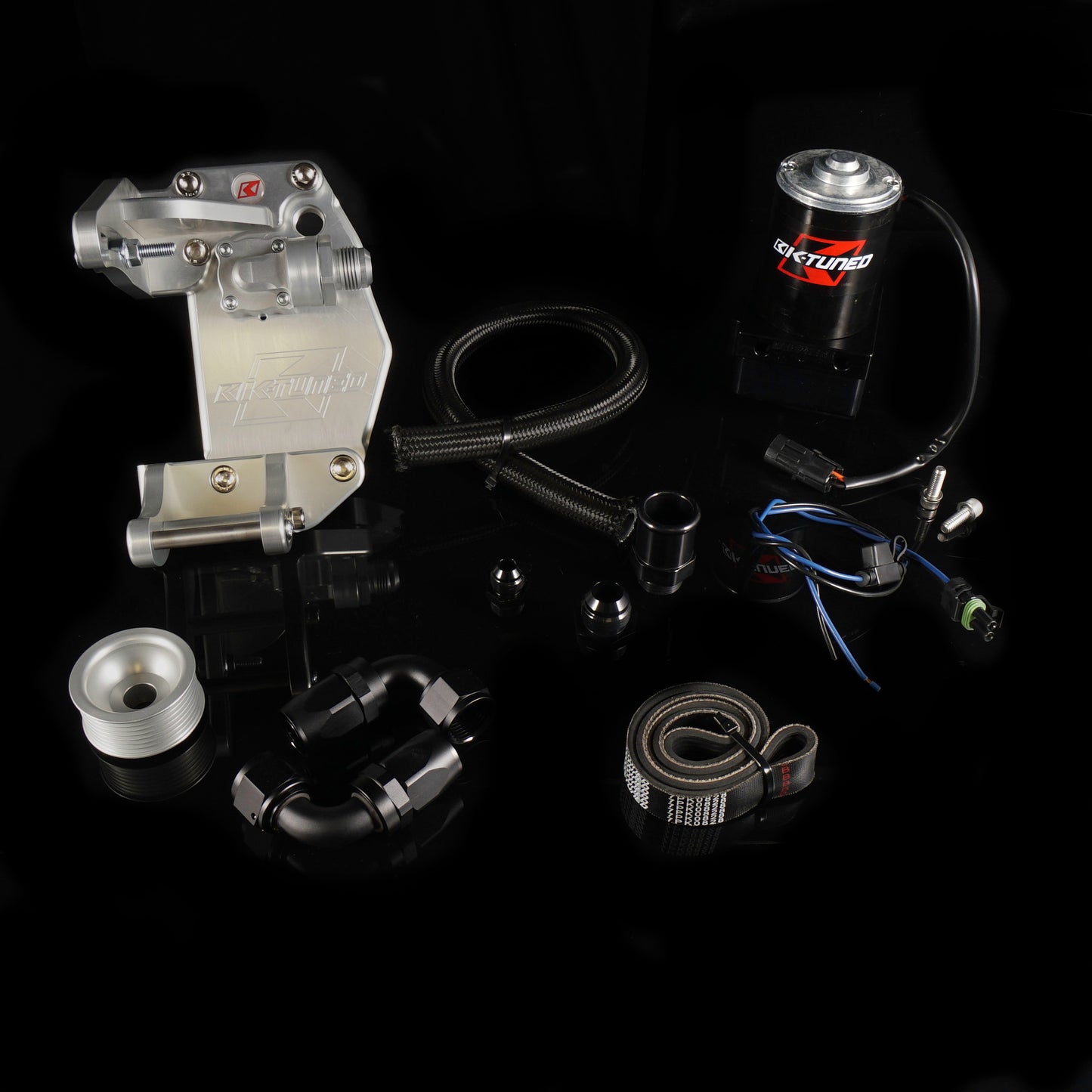 K-Tuned - Complete K-Series Alternator Water Plate Kit (W/ Electric Water Pump)