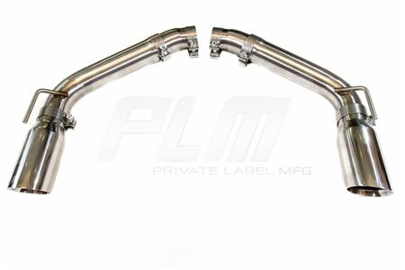 PLM - Axle Back Exhaust Muffler Delete - Chevy Camaro V8 2010 - 2015 Stainless Steel