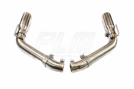 PLM - Axle Back Exhaust Muffler Delete - Chevy Camaro V8 2010 - 2015 Stainless Steel