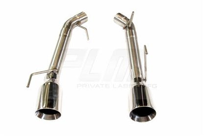 PLM - 2.5" Dual Axle Back Exhaust Pipe Kit Mustang 05-10 V8 GT GT500