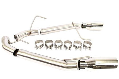 PLM - 2.5" Dual Axle Back Exhaust Pipe Kit Mustang 05-10 V8 GT GT500