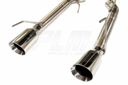PLM - 2.5" Dual Axle Back Exhaust Pipe Kit Mustang 05-10 V8 GT GT500