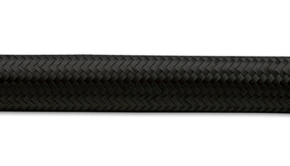 Vibrant -8 AN Black Nylon Braided Flex Hose .44in ID (50 foot roll)