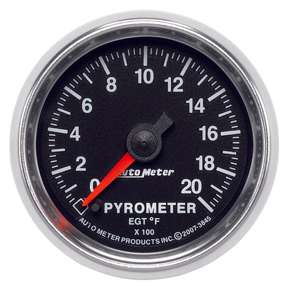 Autometer GS 0-2000 degree F Full Sweep Electronic Pyrometer Gauge