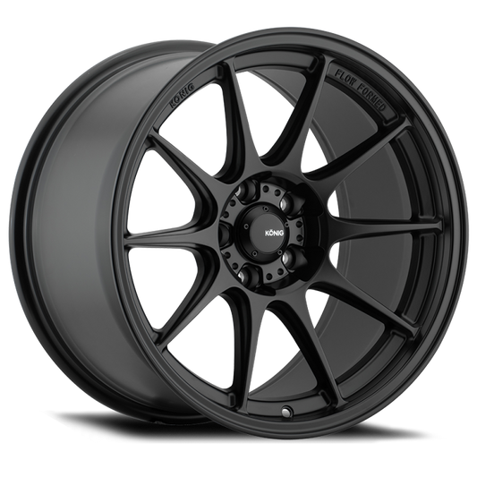 Konig Dekagram 15x7.5 4x100 ET35 Semi-Matte Black