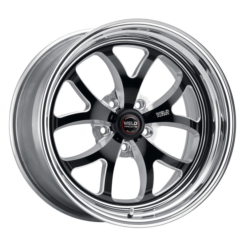 Weld S76 18x11.5 / 5x4.75 BP / 3.1in. BS Black Wheel (High Pad) - Non-Beadlock