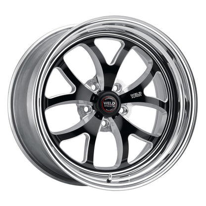 Weld S76 18x10 / 5x4.75 BP / 5.2in. BS Black Wheel (Low Pad) - Non-Beadlock