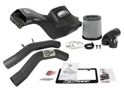 aFe Momentum XP Pro DRY S Cold Air Intake System w/ Black Aluminum Intake Tubes