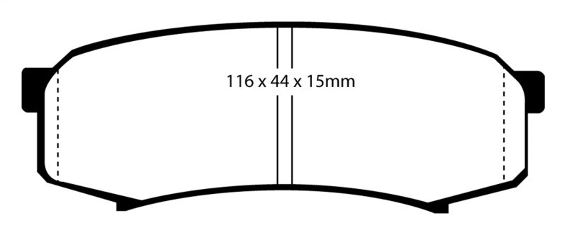 EBC 10+ Lexus GX460 4.6 Greenstuff Rear Brake Pads