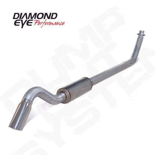 Diamond Eye 4in AL TURBO BACK SGL DUMP OUT 94-02 DODGE INCLUDING TIP