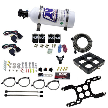 Nitrous Express Dominator Dual Stage Billet Crossbar Nitrous Kit (50-300 & 100-500HP) w/5lb Bottle