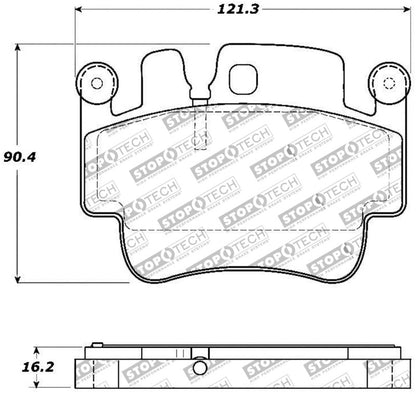 StopTech Performance 00-07 Porsche Boxster S / 06-07 Cayman / 99-05 911 Carrera Front Brake Pads