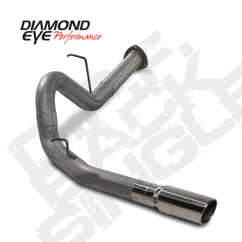 Diamond Eye KIT 4in DPF-BACK Single SS 07.5-10 CHEVY 6 6L 2500/3500 PCKGD BX46X14X14OD EL-PL