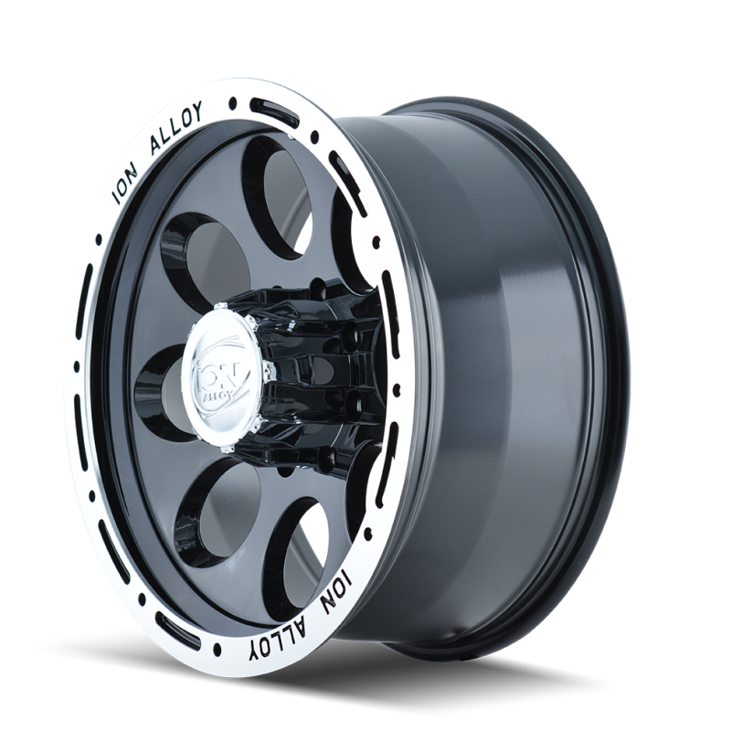 ION Type 174 17x9 / 8x165.1 BP / 0mm Offset / 130.8mm Hub Black/Machined Wheel