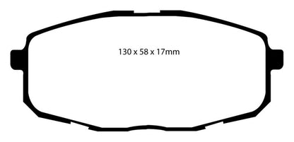 EBC 09-12 Hyundai Elantra 2.0 Touring Greenstuff Front Brake Pads