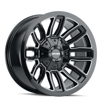 Mayhem 8108 Decoy 20x10 / 6x135 BP / -26mm Offset / 106mm Hub Black w/ Milled Spokes Wheel