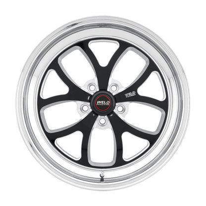 Weld S76 17x10.5 / 5x120mm BP / 7.7in. BS Black Wheel (High Pad) - Non-Beadlock