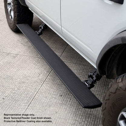 RealTruck 15-24 Ford F-150 CC 4dr VoltStep Electric Running Board Kit - Bedliner Coat