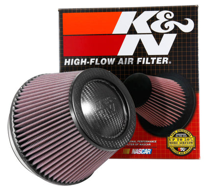 K&N Universal CarbonFiber Filter 6in Flange / 7-1/2in OD-B / 5-1/8in OD-T / 5in H