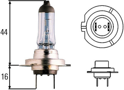 Hella - Optilux H7 12V/55W XY Xenon Yellow Bulb