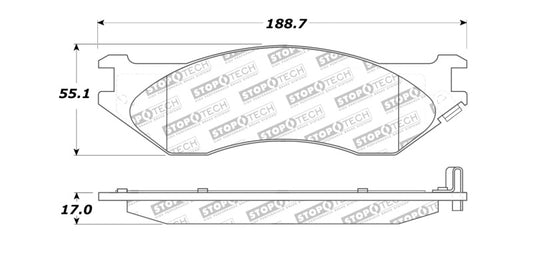 StopTech Street Select Brake Pads - Front