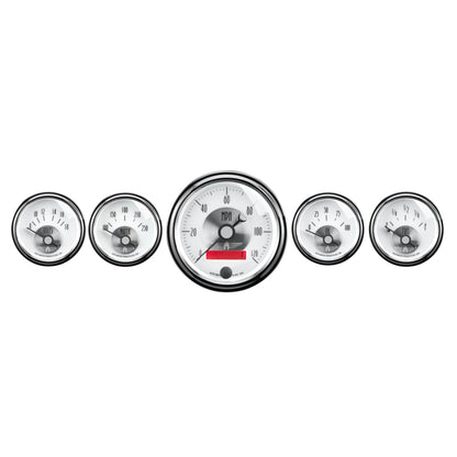 Autometer Prestige Series Pearl 5 Piece Gauge Kit