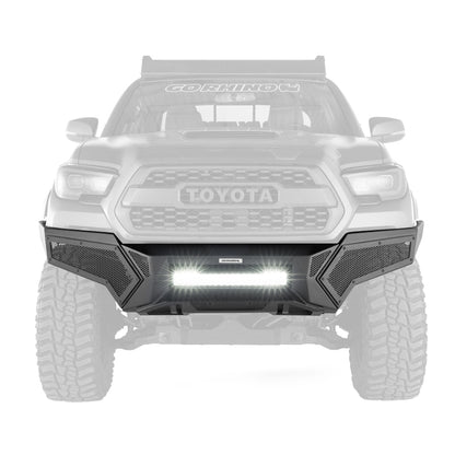 Go Rhino 16-21 Tacoma Element Front Bumper w/ Power Actuated Hide-away Light Bar Mount Tex Black