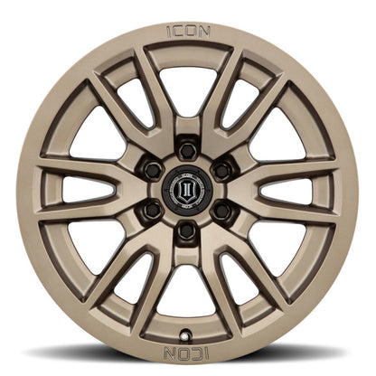 ICON Vector 6 17x8.5 6x135 6mm Offset 5in BS 87.1mm Bore Bronze Wheel