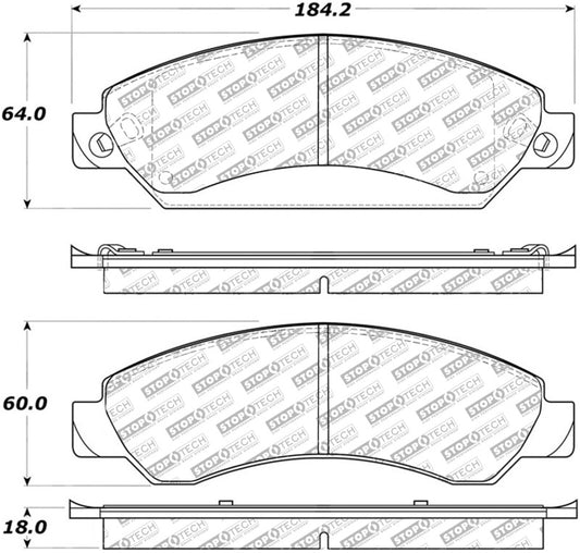 StopTech Street Select Brake Pads - Front