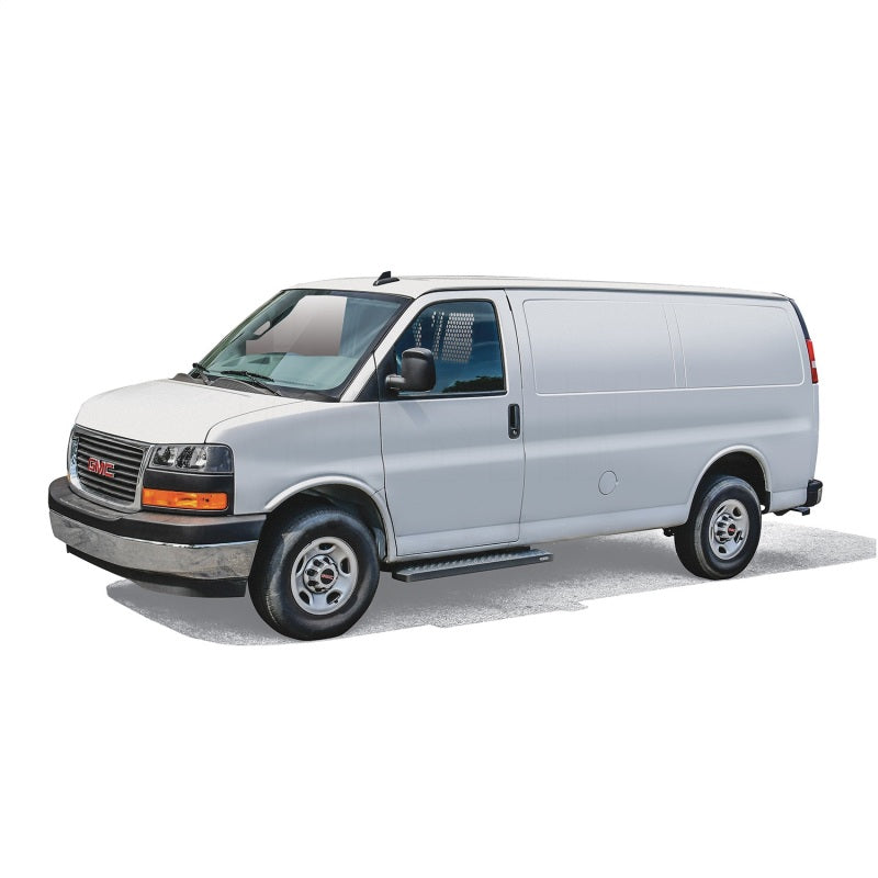 Westin Ford Transit Van 150/250/350 (46in Driver & 97in. Pass) Grate Steps Running Boards - Tex. Blk