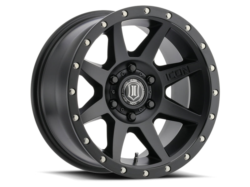 ICON Rebound Pro 17x8.5 5x150 25mm Offset 5.75in BS 110.1mm Bore Satin Black Wheel