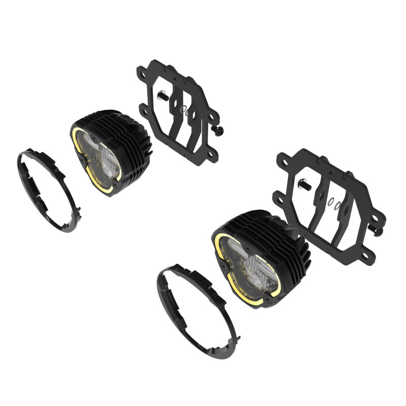 KC HiLiTES FLEX ERA 3 Dual Mode SAE Fog Lights - 2-Light Master Kit for Subaru Crosstrek/Forester