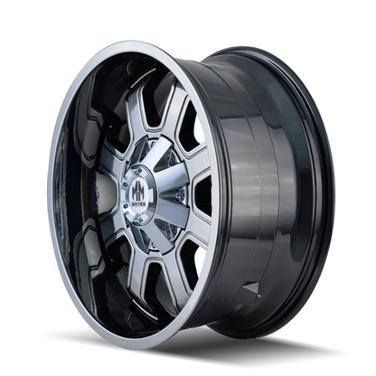 Mayhem 8103 Fierce 22x12 / 8x165.1 BP / -44mm Offset / 130.8mm Hub Chrome Wheel