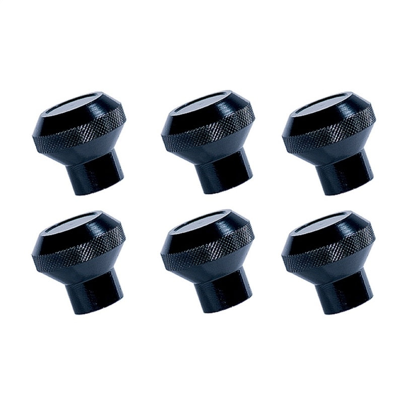 Rugged Ridge Billet Aluminum Dash Knob Set Black 76-86 Jeep CJ